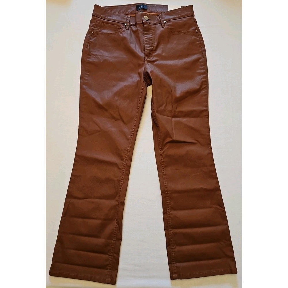 NWT WHITE HOUSE BLACK MARKET Womens‎ The Boot Dress Pants Cognac Size 8